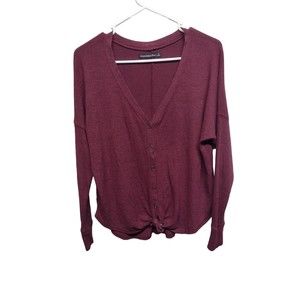Abercrombie & Fitch Womens Cardigan Small V-Neck Viscose Polyester